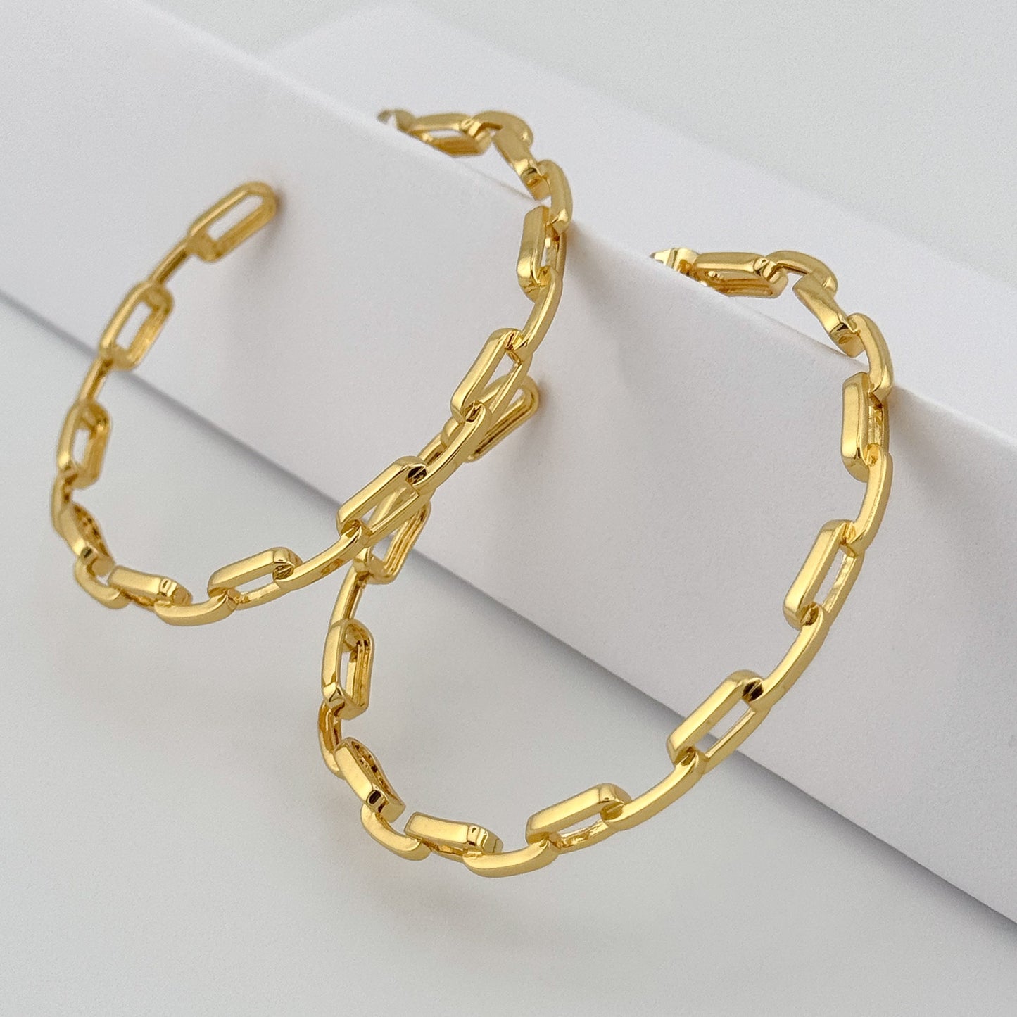 Geo Gold Earrings
