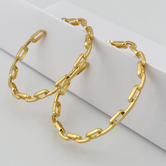 Geo Gold Earrings
