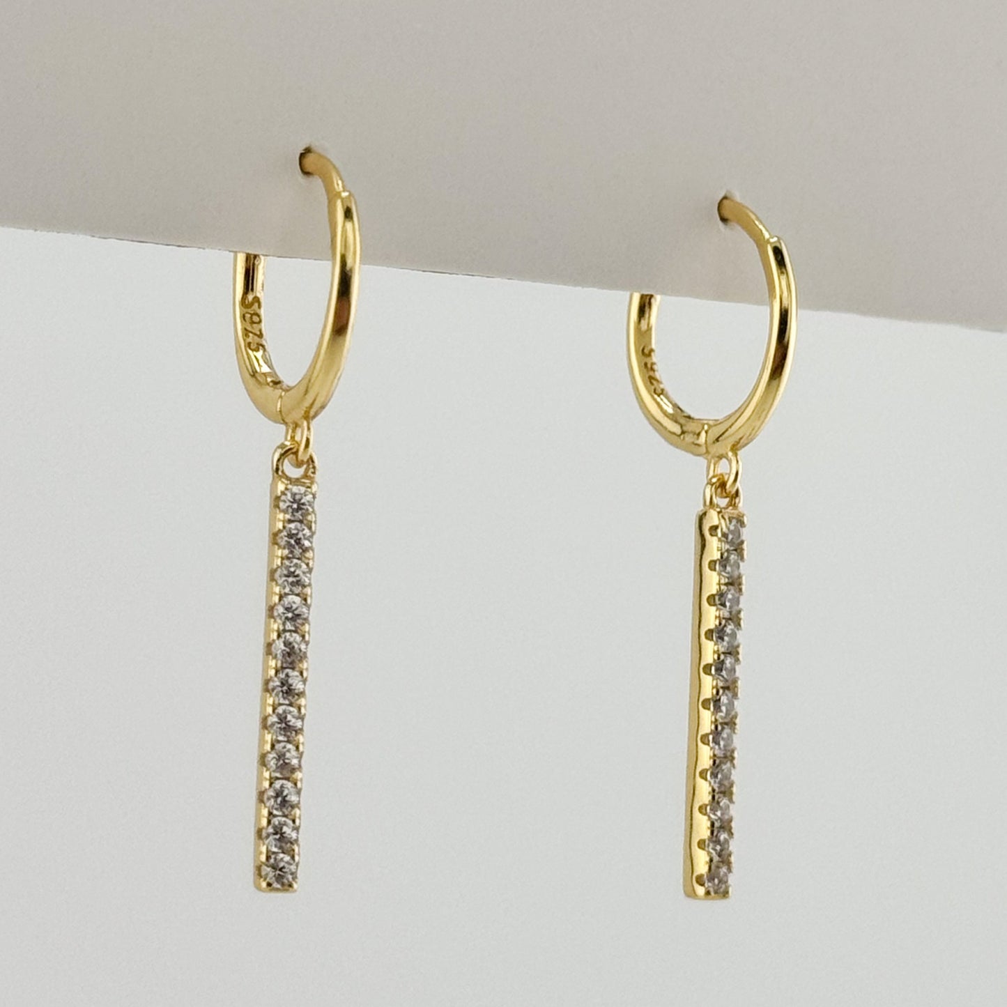 Shiny Linear Earrings