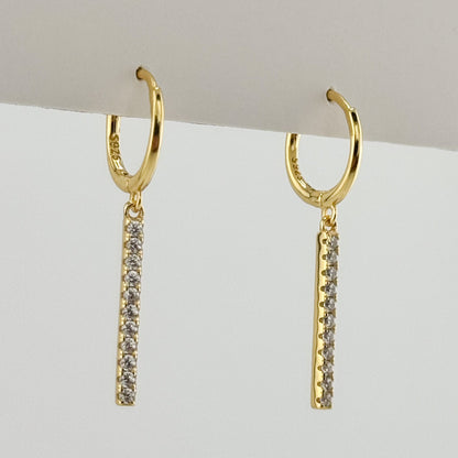 Shiny Linear Earrings