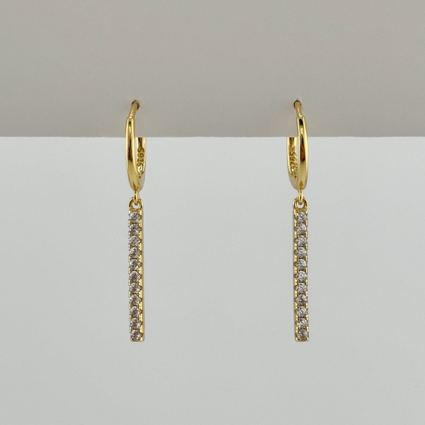 Shiny Linear Earrings