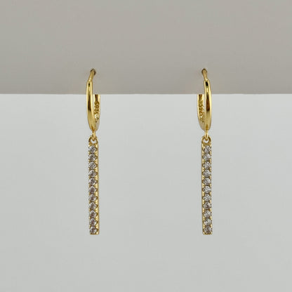 Shiny Linear Earrings