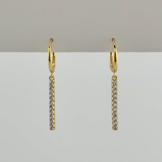 Shiny Linear Earrings
