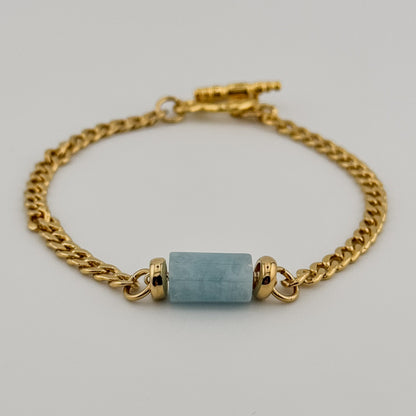 Aquamarine Glow Bracelet